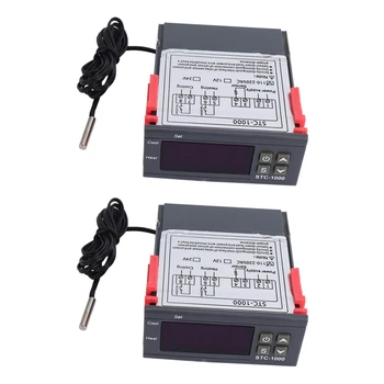 2X 220 В/STC-/1000 дигитален регулатор на температурата на Термостата с НПМ