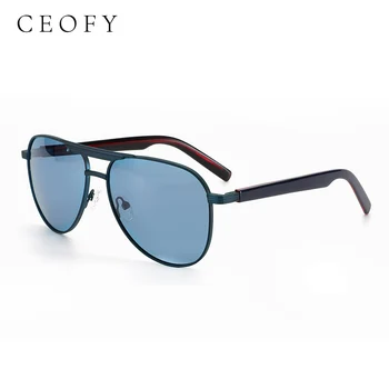 Ceofy Мъжки слънчеви очила в рамка Модерен дизайн голяма марка, стилни vintage слънчеви очила с антирефлексно покритие UV400, поляризирани очила ширина 140 мм за мъже