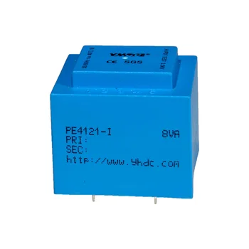 PE4121-I Мощност 8VA вход 110 В Изход 15 В 50-60 Hz, Вакуум епоксидни изолиращ трансформатор за заваряване на печатни платки