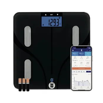 Везни за определяне на теглото на тялото Bluetooth Smart Безжични цифрови везни за баня с изчисляването на ИТМ за да се определи теглото на мастните натрупвания