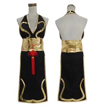 Костюм на Ли Чун за cosplay, женствена рокля Чонсам, маскировочный костюм за Хелоуин, карнавал