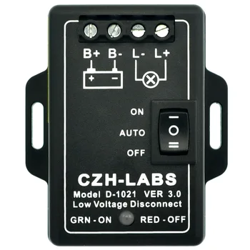 Модул за изключване на ниско напрежение CZH-LABS LVD, 12 В 30 А, защитава / удължен живот на батерията.