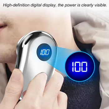 Мъжка електрическа самобръсначка имат преносима електрическа самобръсначка за подстригване бръснене машина за мъже LCD акумулаторна мини машина за бръснене за мъже