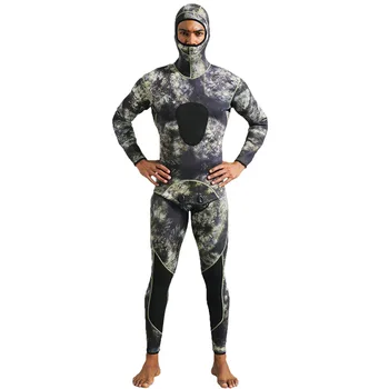 Неопрен с дебелина 3 мм, удебелена камуфляжная дрехи, топло устойчив на абразия отделни костюм за сърф, подводно плуване, костюми за гмуркане