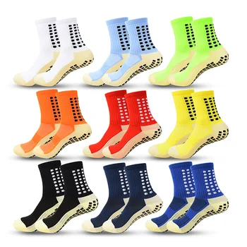 Нови футболни чорапи за мъже и жени, цветни спортни чорапи със силиконови неплъзгащи подметки, баскетболни и футболни чорапи