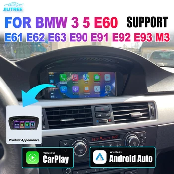 Радиото в автомобила на Linux За BMW 3 до 5 Серия E60 E61 E62 E63 E90 E91 E92 E93 M3 Мултимедиен Плейър, безжичен carplay android авто GPS радио